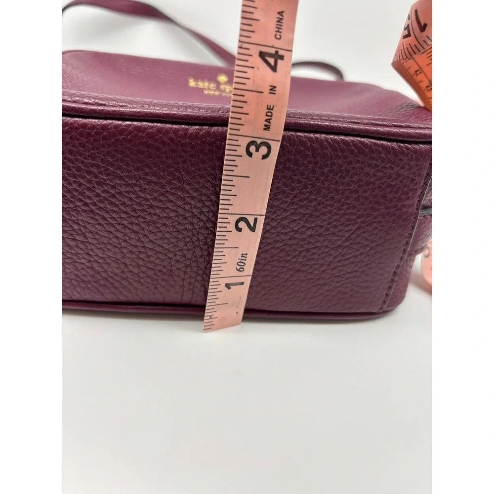 Kate Spade Crossbody Bag Mulberry Street Pyper Purple Pebbled Leather